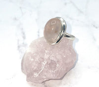 Rose Quartz Ring (Size 7.5)