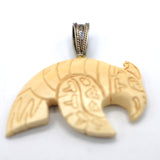 Yukon Mammoth Ivory Pendant in Sterling Silver