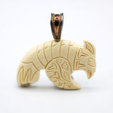 Yukon Mammoth Ivory Pendant in Sterling Silver