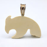 Yukon Mammoth Ivory Pendant in Sterling Silver