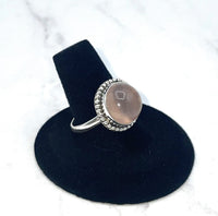 Rose Quartz Ring (Size 8.75)