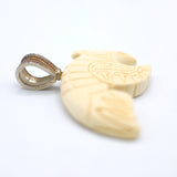 Yukon Mammoth Ivory Pendant in Sterling Silver