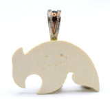 Yukon Mammoth Ivory Pendant in Sterling Silver