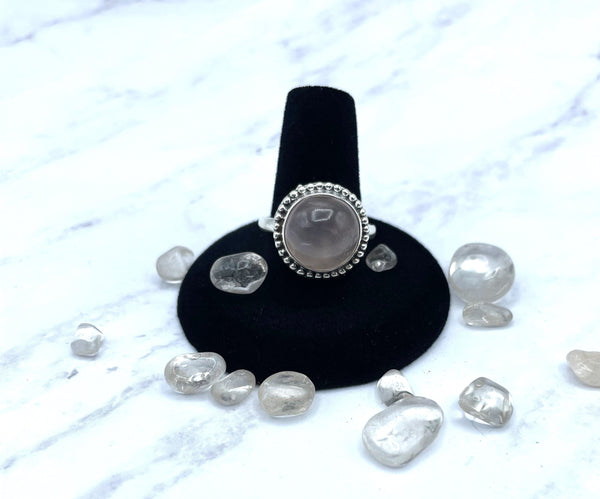 Rose Quartz Ring (Size 10)