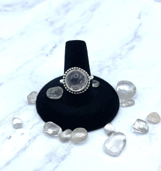 Rose Quartz Ring (Size 9)