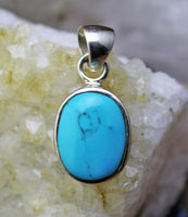 Sleeping Beauty Turquoise Pendant