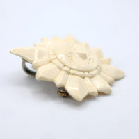 Yukon Mammoth Ivory Sun Pendant in Sterling Silver