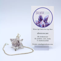 Amethyst Orgonite Merkaba Pendulum