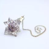 Amethyst Orgonite Merkaba Pendulum