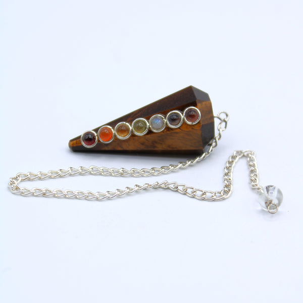 Tigers Eye Chakra Pendulum