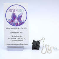 Black Onyx Orgonite Merkaba Pendulum