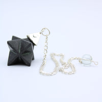 Black Onyx Orgonite Merkaba Pendulum