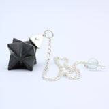 Black Onyx Orgonite Merkaba Pendulum