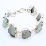 Aquamarine Sterling Silver Bracelet