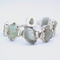 Aquamarine Sterling Silver Bracelet