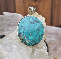 Turquoise Pendant in .925 Sterling Silver