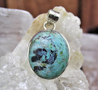 Turquoise Pendant in .925 Sterling Silver