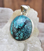 Turquoise Pendant in .925 Sterling Silver