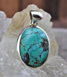 Turquoise Pendant in .925 Sterling Silver