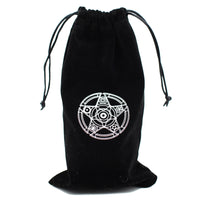 Black Velvet Gemstone Drawstring Pouches