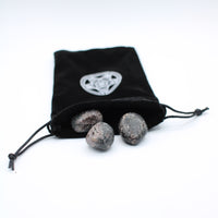 Black Velvet Gemstone Drawstring Pouches