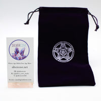 Purple Velvet Gemstone Drawstring Pouches