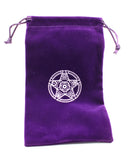 Purple Velvet Gemstone Drawstring Pouches