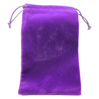 Purple Velvet Gemstone Drawstring Pouches