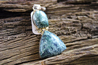 Seraphinite Pendant (.925 Sterling Silver)