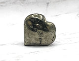 Pyrite Heart Carving