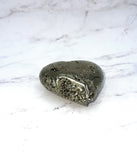 Pyrite Heart Carving