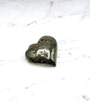 Pyrite Heart Carving