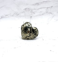 Pyrite Heart Carving