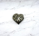 Pyrite Heart Carving