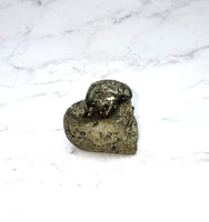 Pyrite Heart Carving