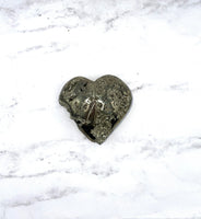 Pyrite Heart Carving