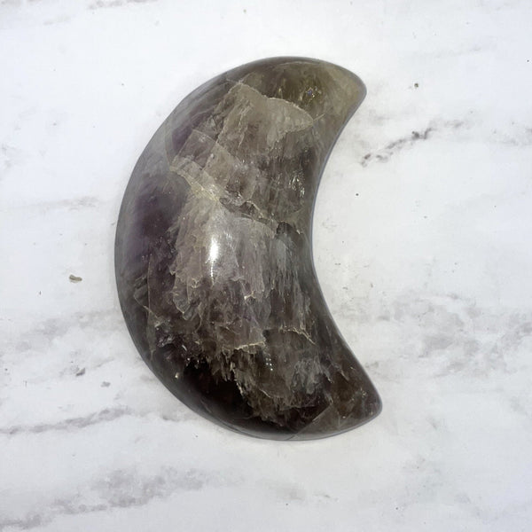 Ametrine Moon Carving