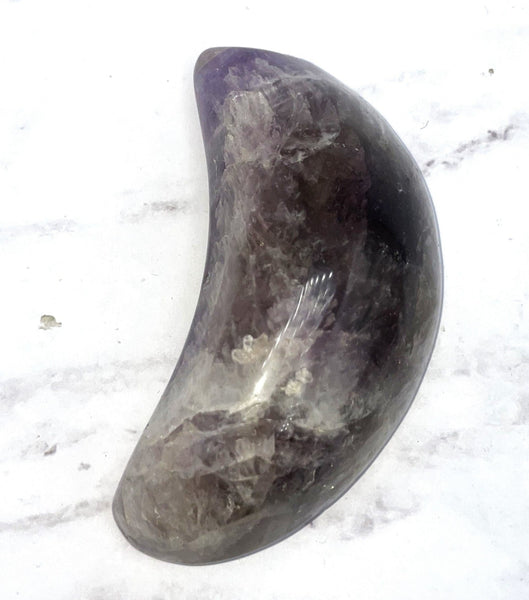 Ametrine Moon Carving