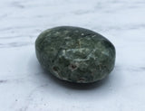 Prehnite and Epidote Palm Stone