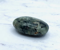 Prehnite and Epidote Palm Stone