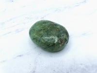 Prehnite and Epidote Palm Stone