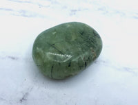 Prehnite and Epidote Palm Stone