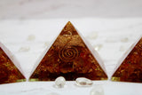 Carnelian Orgonite Pyramid