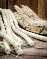 Natural Wood Bead Strands (Philippines, Heishi Shape)