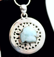 Larimar Pendant (.925 Sterling Silver)