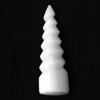 Selenite Spiral Unicorn Horn Tower