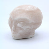 Calcite Alien Head Carving