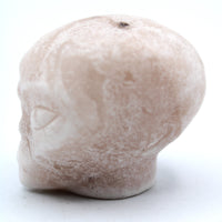Calcite Alien Head Carving