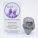 Picasso Marble  Jasper Alien Head Carving