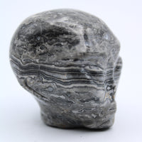 Picasso Marble  Jasper Alien Head Carving